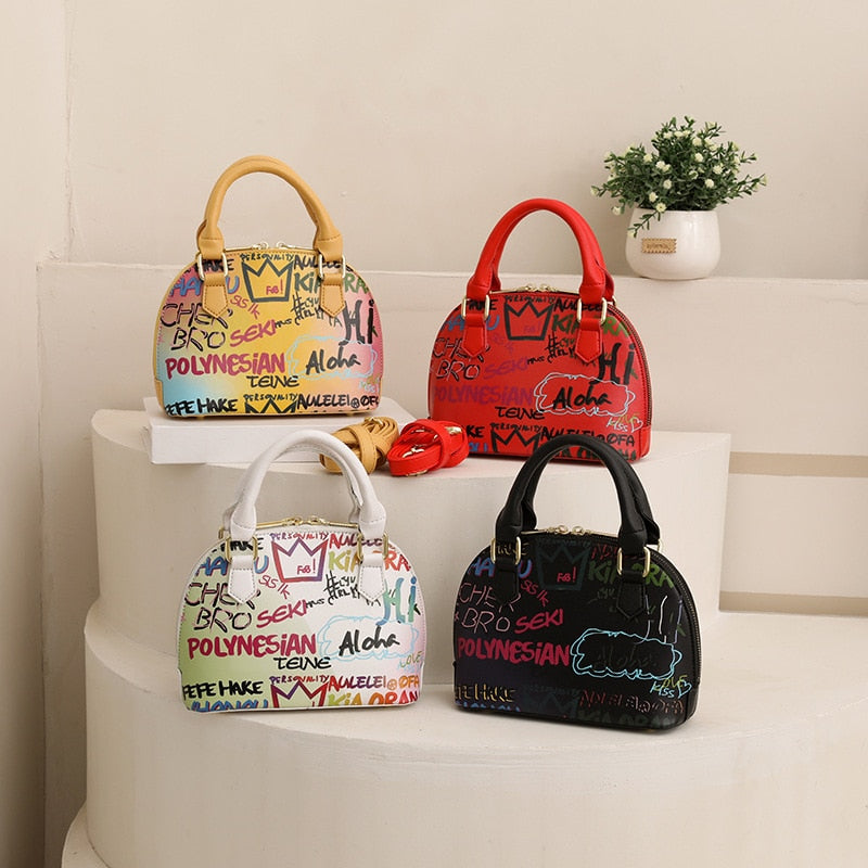 Letter GraffitiSmall Crossbody Bags Women