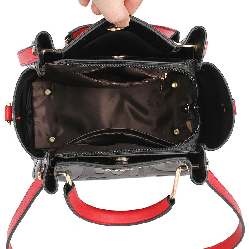 High Quality PU Leather Luxury Handbags Women Bags